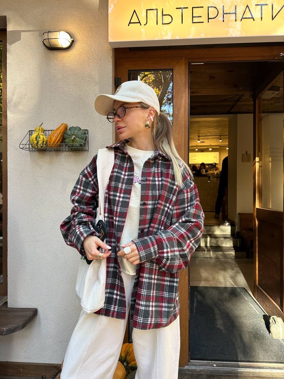 Сорочка з кашеміру “Highland” в клітинку