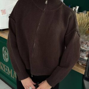 Бомбер “Nelly” з кашеміру на блискавці