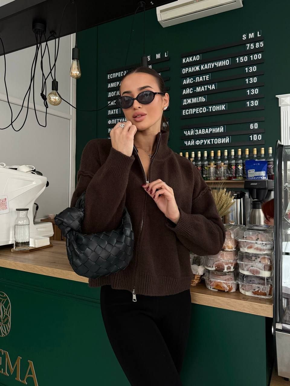 Бомбер “Nelly” з кашеміру на блискавці - Зображення 4