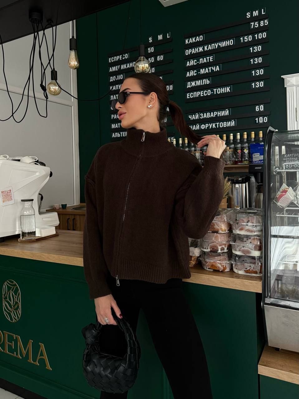 Бомбер “Nelly” з кашеміру на блискавці - Зображення 3