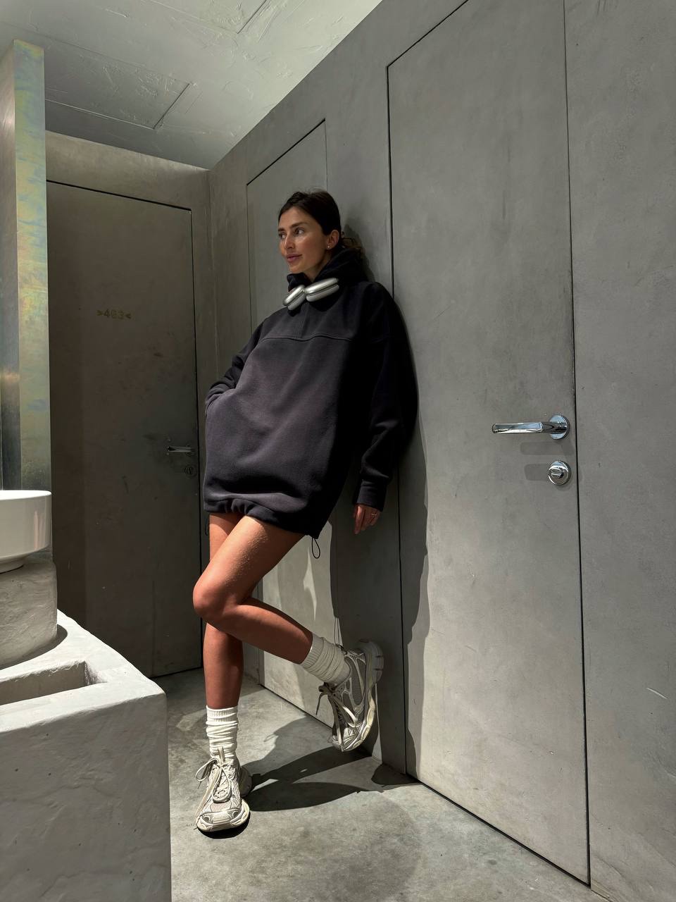 Худі на флісі “Amie” на затяжках - Зображення 2