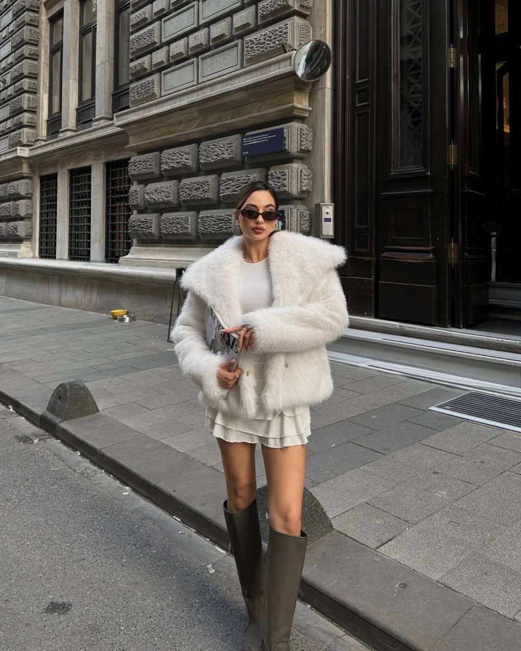 Шуба “Amanda” з обʼємного штучного хутра - Зображення 9