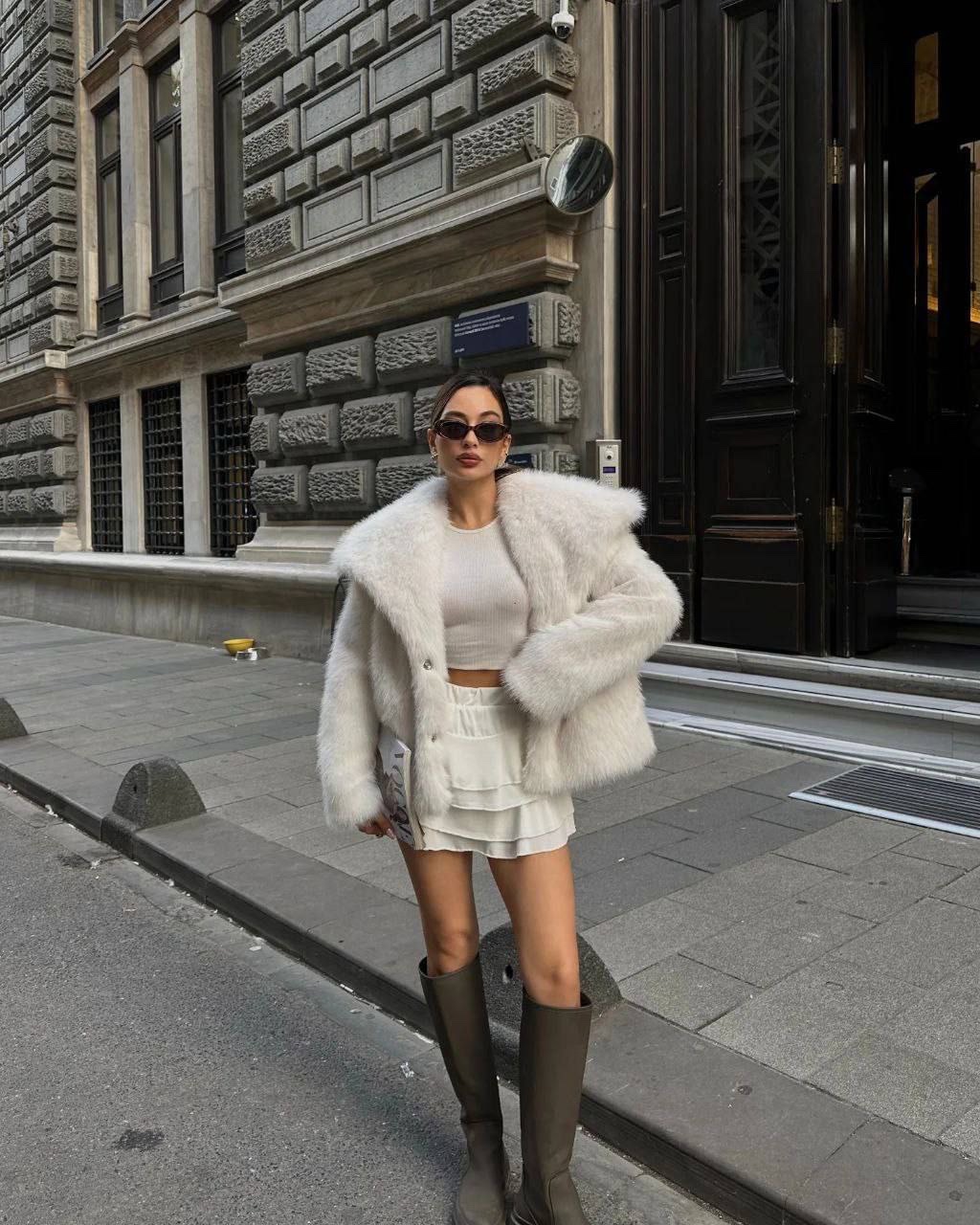 Шуба “Amanda” з обʼємного штучного хутра - Зображення 7