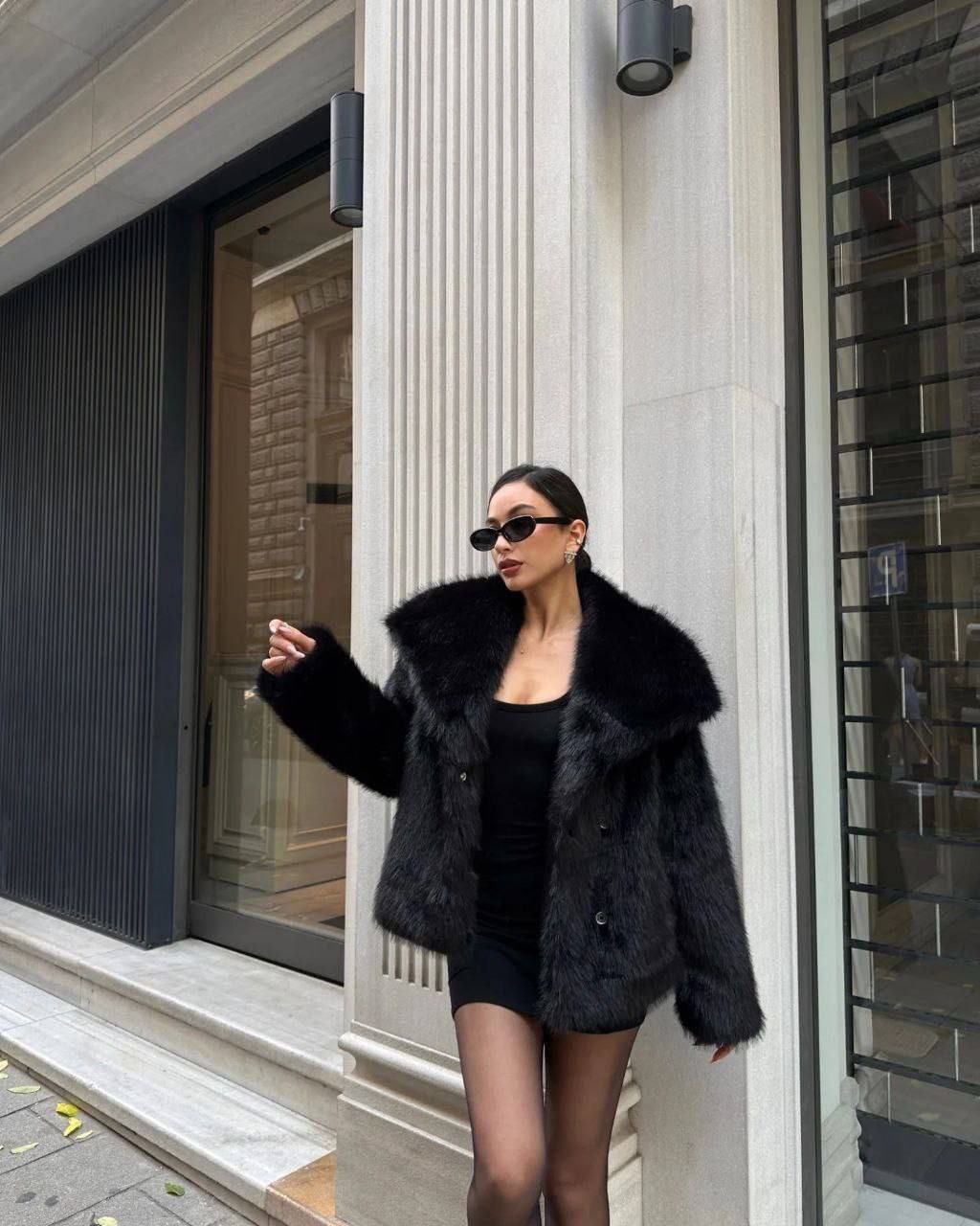 Шуба “Amanda” з обʼємного штучного хутра - Зображення 5