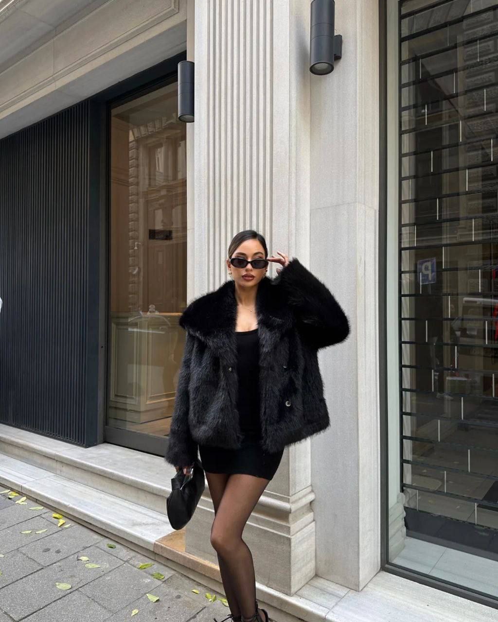 Шуба “Amanda” з обʼємного штучного хутра - Зображення 3