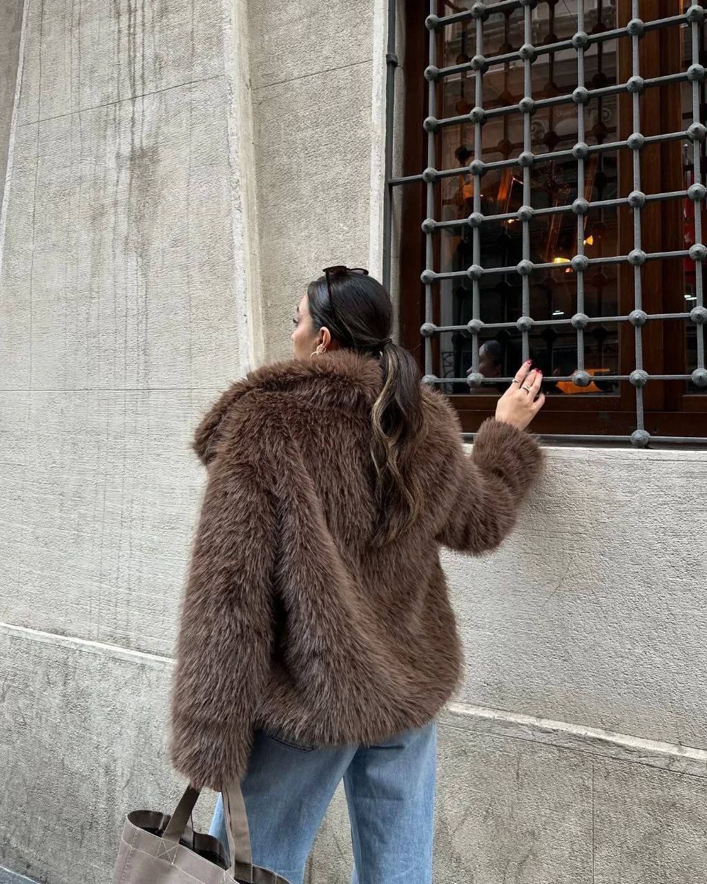 Шуба “Amanda” з обʼємного штучного хутра - Зображення 14