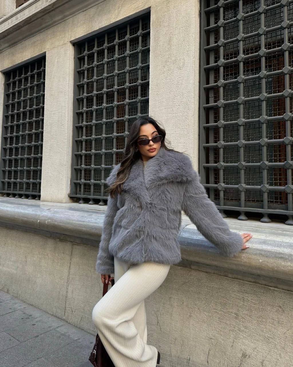 Шуба “Amanda” з обʼємного штучного хутра - Зображення 18