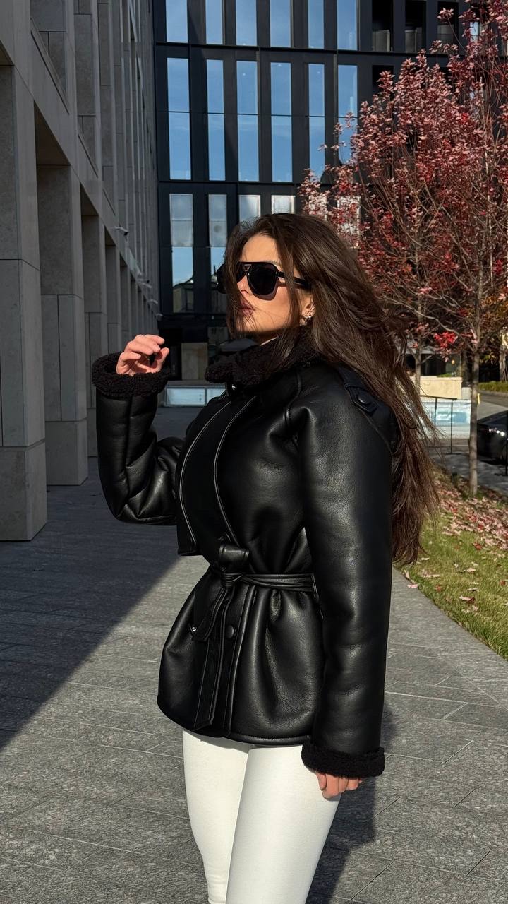 Дублянка “Bonna” з поясом - Зображення 4