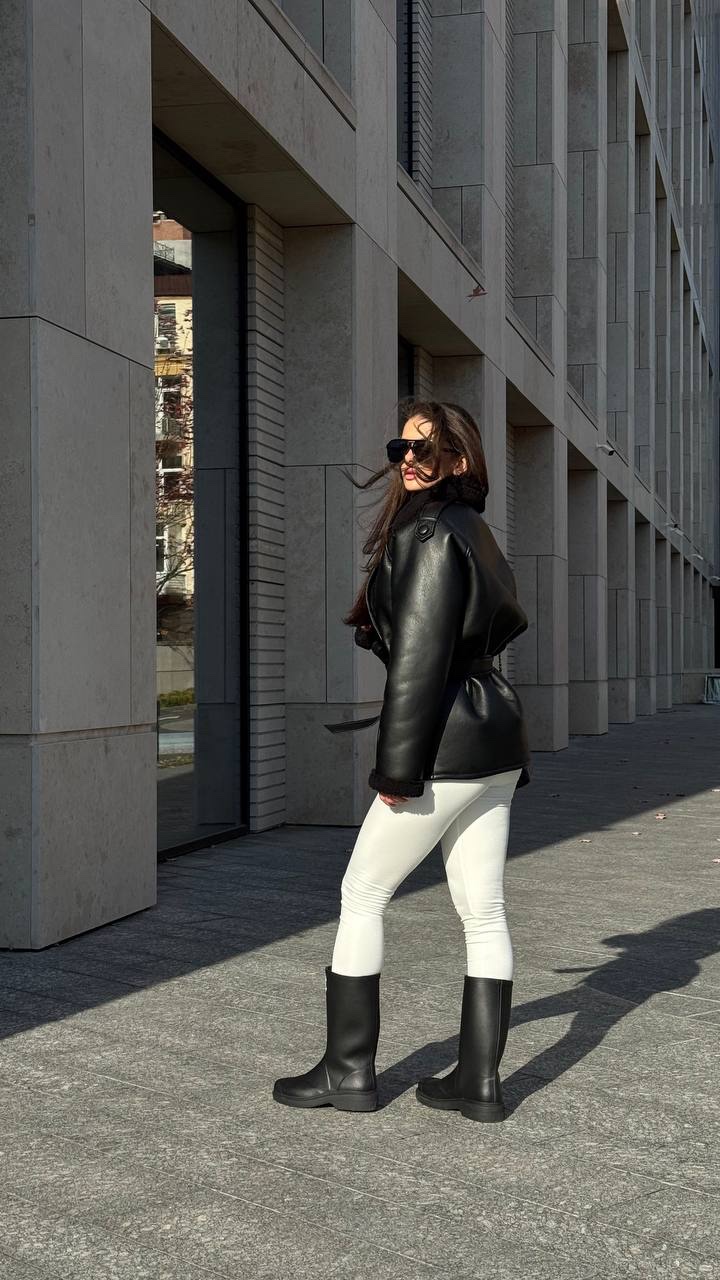 Дублянка “Bonna” з поясом - Зображення 3