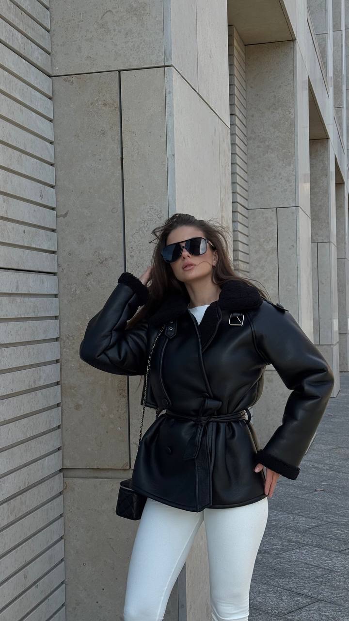 Дублянка “Bonna” з поясом - Зображення 5