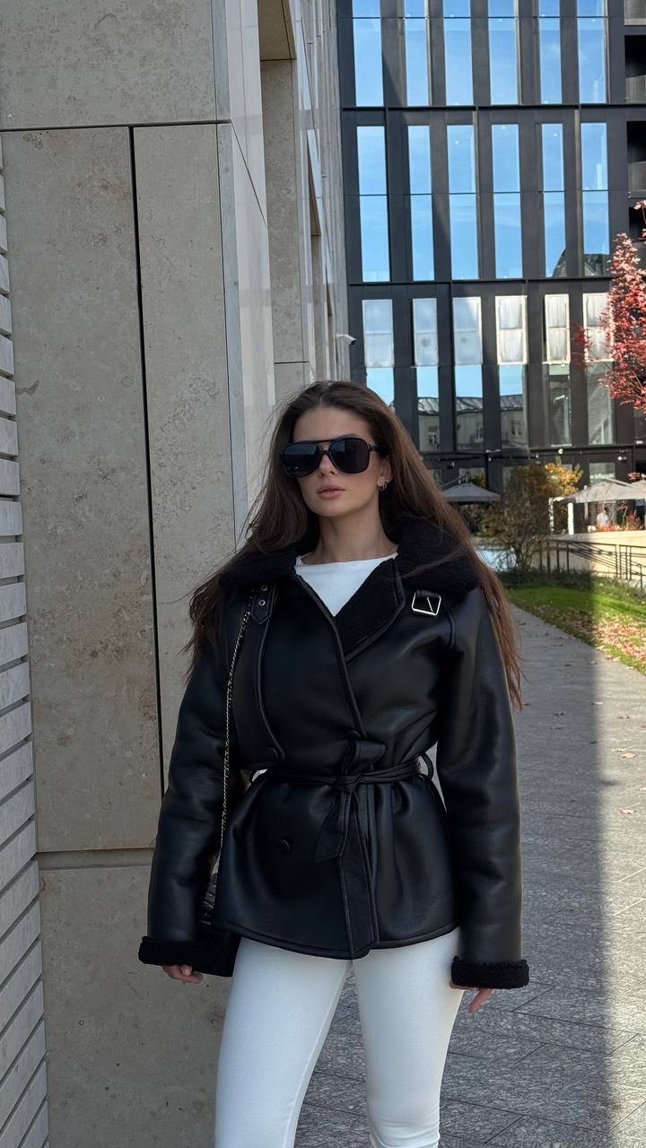 Дублянка “Bonna” з поясом - Зображення 6