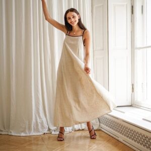 Жіночий лляний сарафан “Linen Slip”