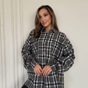 Жіноча фланелева сорочка oversize “Check Flannel Oversize”
