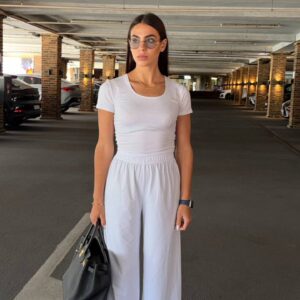 Жіночий трикотажний костюм “White Penié Comfort”
