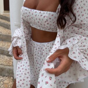 Жіночий мусліновий костюм “Muslin White Set”