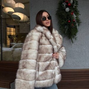 Жіноча шуба “Choco White Luxe”