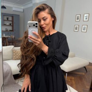 Жіночий костюм “LaceUp Ruffle Set”
