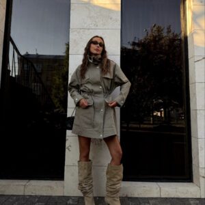 Жіноча куртка “Khaki Zip Jacket”
