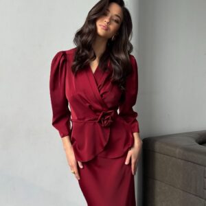 Жіночий костюм “Elegance Satin Set”