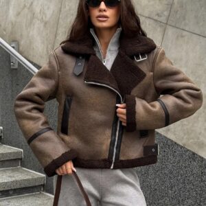 Жіноча дублянка “Brown Shearling”