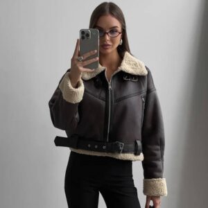 Жіночий лляний товар “Choco Shearling”
