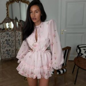 Жіноча міні-сукня “Blush Print”