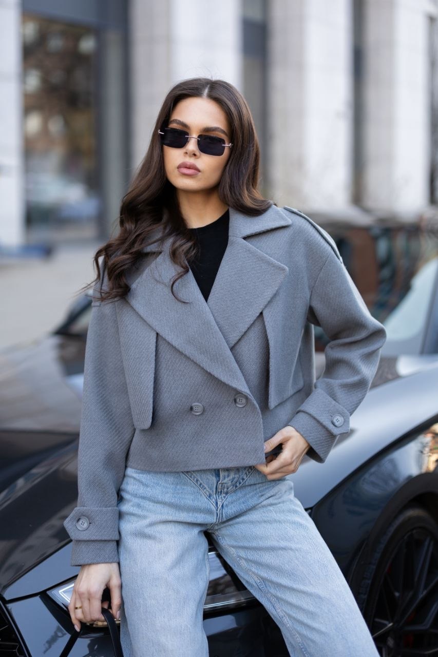 Жіночий піджак оверсайз “Cashmere Diagonal” - Зображення 22