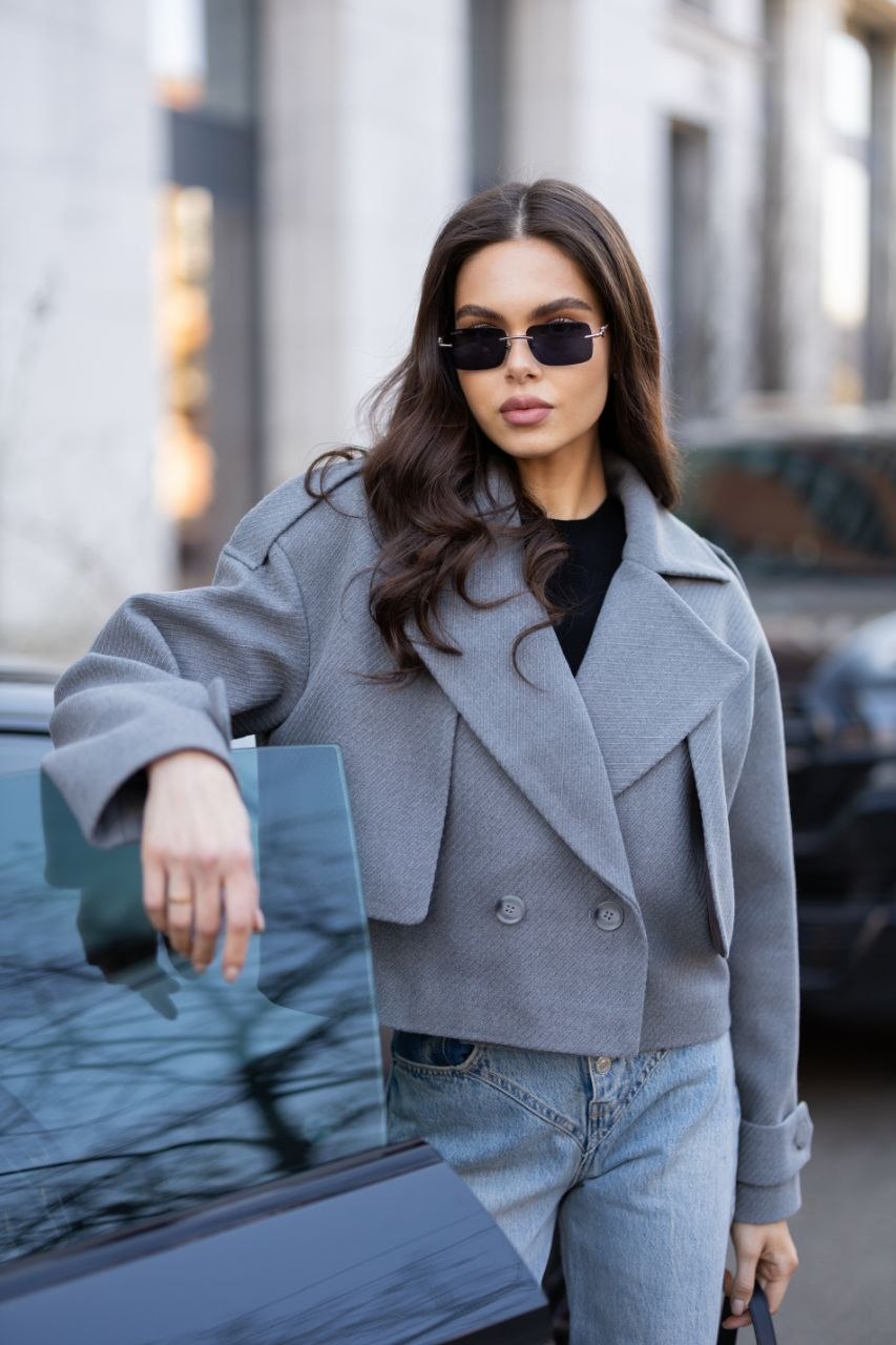 Жіночий піджак оверсайз “Cashmere Diagonal” - Зображення 25