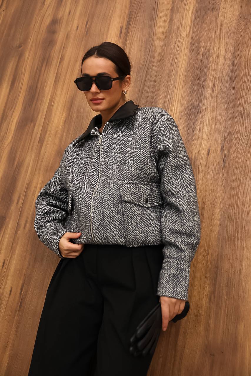 Жіночий бомбер “Herringbone Bomber” - Зображення 7